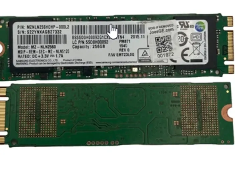 M.2 SSD, both sides