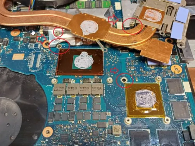 ASUS ROG — broken cooling system mounts